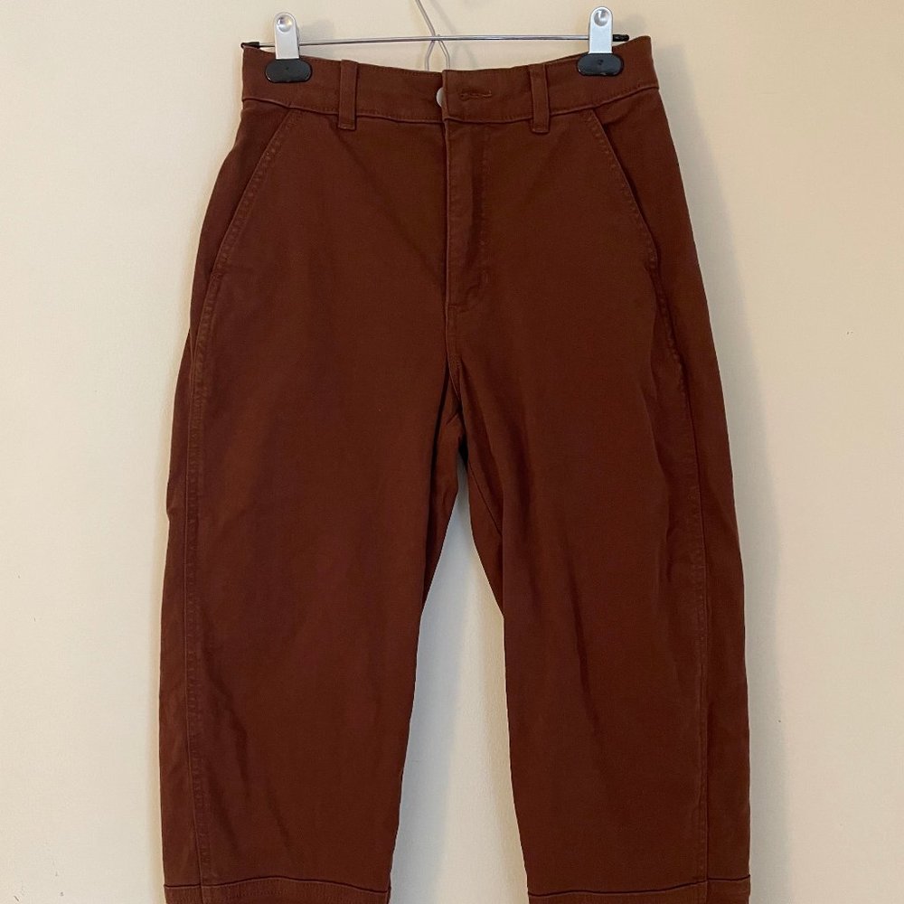 Everlane The Utility Barrel Pant - Rosewood - size 2
